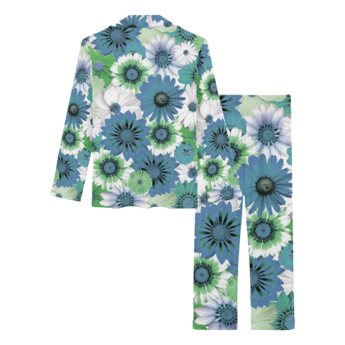 Spring Time Flowers 3 Women's Long Pajama Set