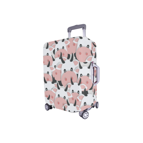 Herd of Cartoon Cows Luggage Cover/Small 18"-21"