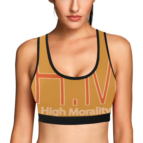 4A HM High Morality Women's All Over Print Sports Bra (Model T52)