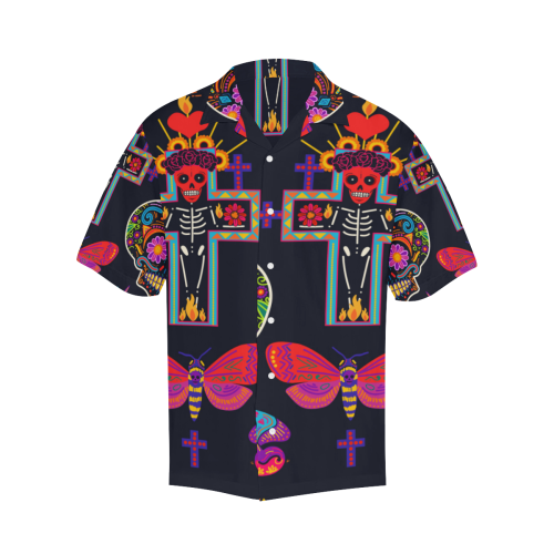 Dia De Los Muertos Hawaiian Shirt (Model T58)
