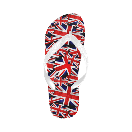 Union Jack British UK Flag Flip Flops for Men/Women (Model 040)