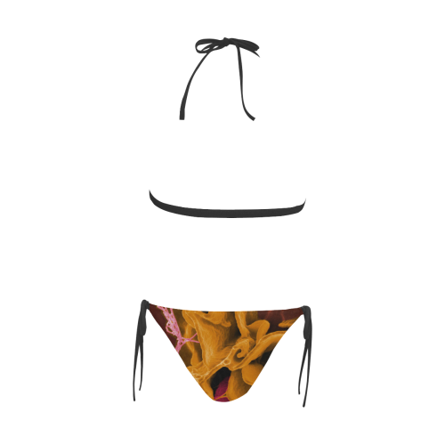 BACTERIA 3 Buckle Front Halter Bikini Swimsuit (Model S08)