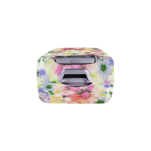 pretty spring floral Luggage Cover/Medium 22"-25"