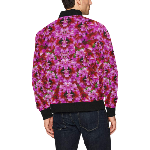 Happy florals  giving  peace All Over Print Bomber Jacket for Men (Model H31)