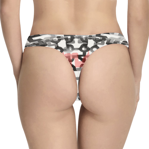 Amor Women's All Over Print Thongs (Model L30)