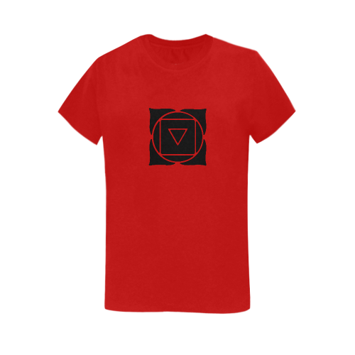 Root Chakra Women's T-Shirt in USA Size (Two Sides Printing)