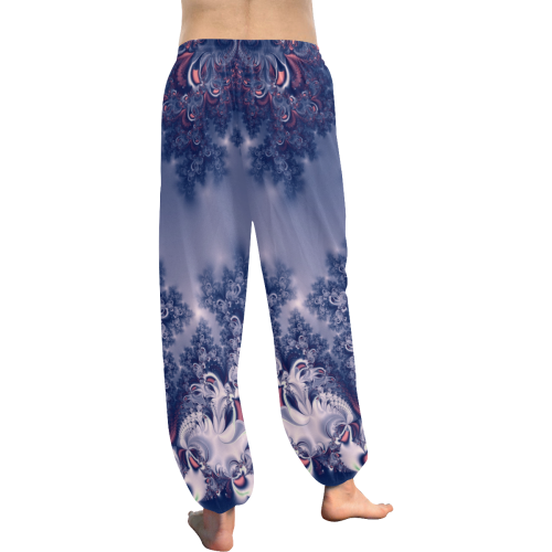 Purple Frost Fractal Women's All Over Print Harem Pants (Model L18)