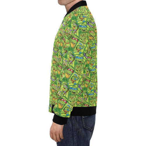 Teenage Mutant Ninja Turtles (TMNT) All Over Print Bomber Jacket for Men/Large Size (Model H19)