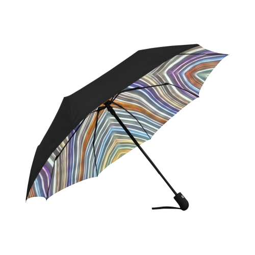 Wild Wavy X Lines 45 Anti-UV Auto-Foldable Umbrella (Underside Printing) (U06)