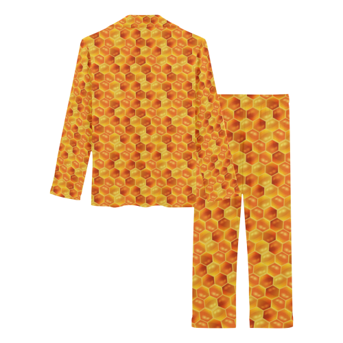 Honeycomb Women's Long Pajama Set