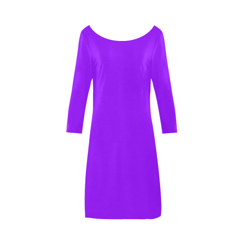 color electric violet Bateau A-Line Skirt (D21)