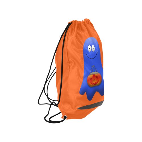 Halloween Boo Man Ghost Medium Drawstring Bag Model 1604 (Twin Sides) 13.8"(W) * 18.1"(H)