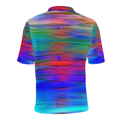 noisy gradient 1 by JamColors Men's All Over Print Polo Shirt (Model T55)