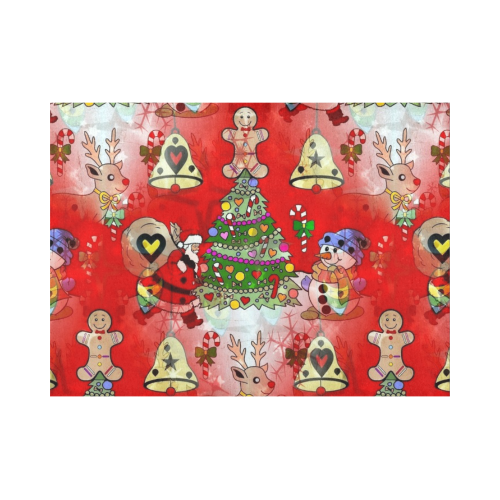 Christmas  Popart by Nico Bielow Placemat 14’’ x 19’’ (Set of 6)