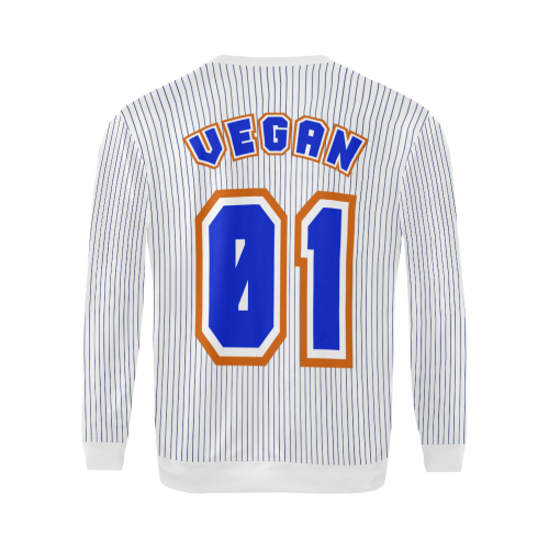 No. 1 Vegan All Over Print Crewneck Sweatshirt for Men (Model H18)
