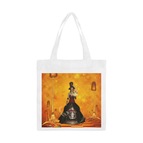 Fantasy women with carousel Canvas Tote Bag/Small (Model 1700)
