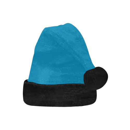 Team Colors Panther Blue and Black Santa Hat