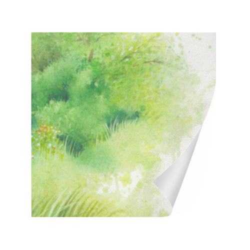 Inviting Greenery Landscape Watercolors Gift Wrapping Paper 58"x 23" (1 Roll)