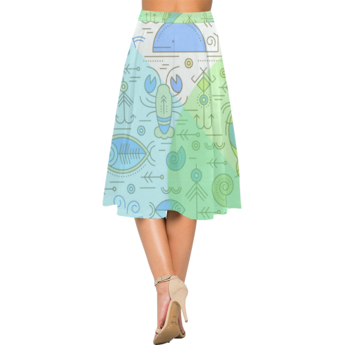 Nautikal Aoede Crepe Skirt (Model D16)