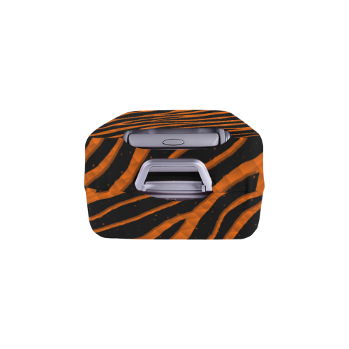 Ripped SpaceTime Stripes - Orange Luggage Cover/Medium 22"-25"