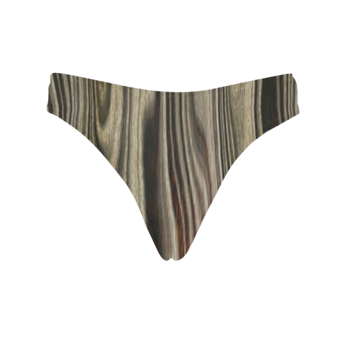 wooden structure 10 Women's All Over Print Thongs (Model L30)