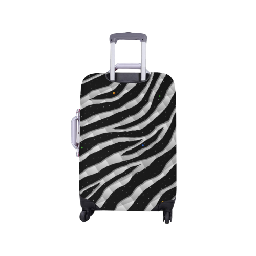 Ripped SpaceTime Stripes - White Luggage Cover/Small 18"-21"