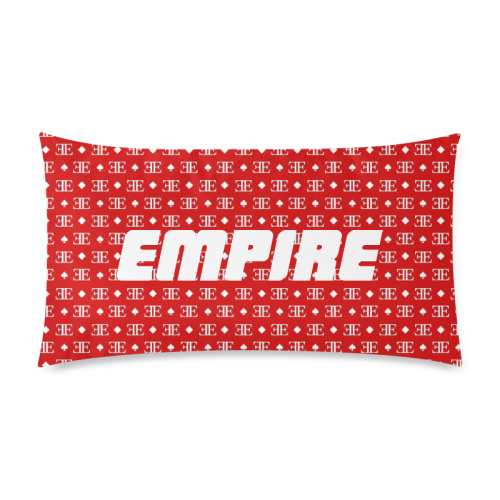 Entity Red Pillow Empire Rectangle Pillow Case 20"x36"(Twin Sides)