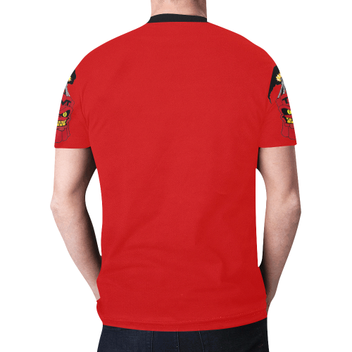 T.N.T Deluxe Logo Tee Red New All Over Print T-shirt for Men/Large Size (Model T45)