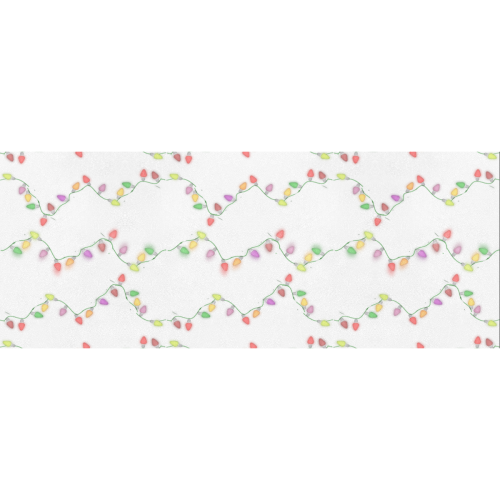 Festive Christmas Lights on White Gift Wrapping Paper 58"x 23" (1 Roll)