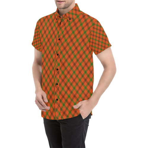 Tami plaid tartan for hunting Men's All Over Print Short Sleeve Shirt (Model T53)