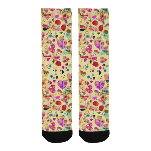 Love Pattern by K.Merske Men's Custom Socks