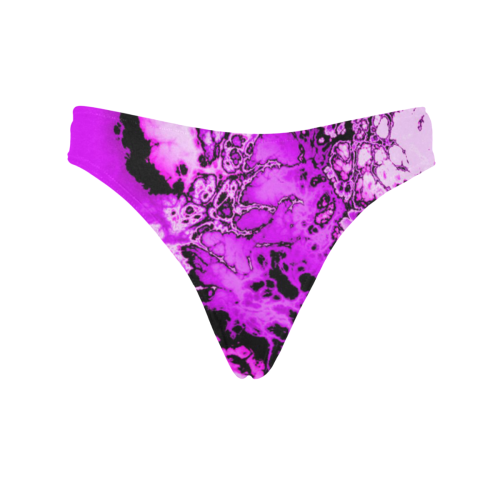 Winter Fractal 7 by JamColors Women's All Over Print Thongs (Model L30)