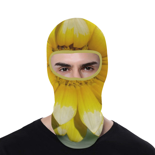 Yellow Flower, floral photo All Over Print Balaclava