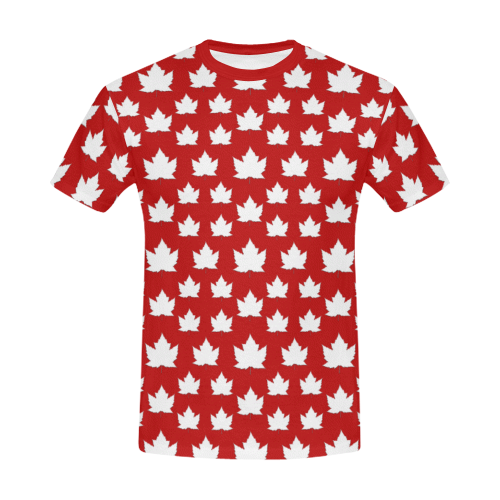 Canada T-shirts Cute Canada Plus Size Shirts All Over Print T-Shirt for Men/Large Size (USA Size) Model T40)