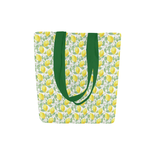 Lemons And Butterfly Canvas Tote Bag (Model 1657)