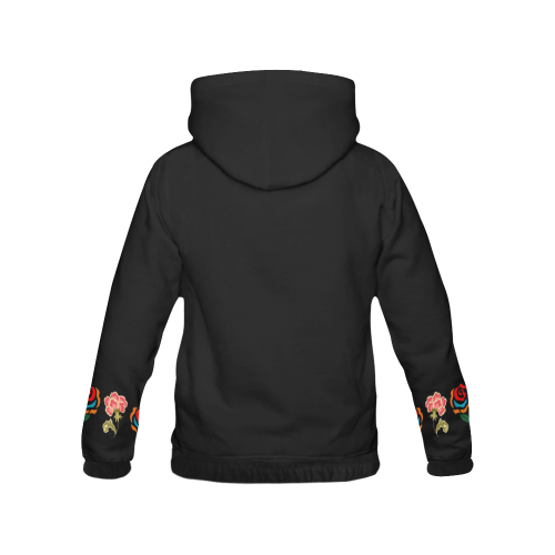 Armenian Flower All Over Print Hoodie for Women (USA Size) (Model H13)
