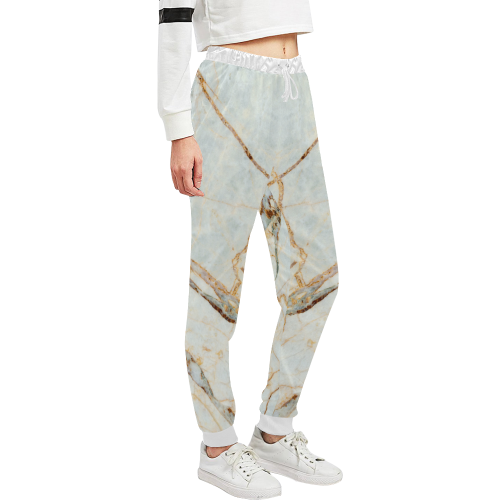 Marble Gold Pattern Unisex All Over Print Sweatpants (Model L11)