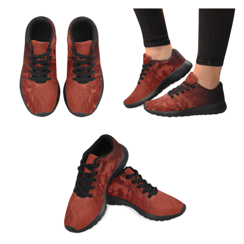 Wonderful red flowers Women’s Running Shoes (Model 020)