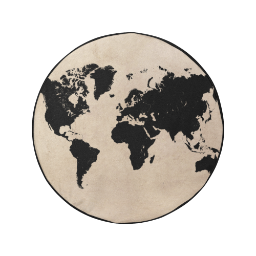 world map 34 Inch Spare Tire Cover