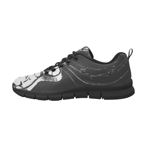 violao arte meu black Women's Breathable Running Shoes/Large (Model 055)