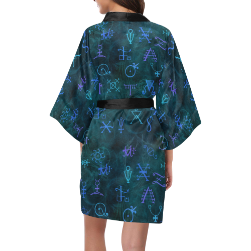 Aclehmy Symbols Kimono Robe
