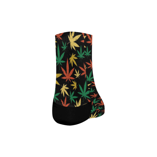 Cannabis Pattern Quarter Socks