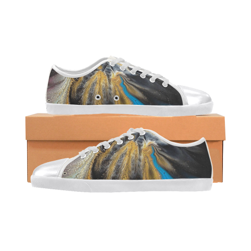 Peacock Canvas Shoes for Women/Large Size (Model 016)