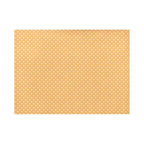 Yellow orange polka dots Placemat 14’’ x 19’’