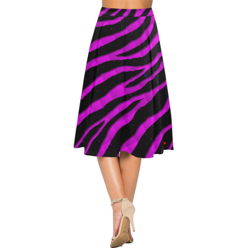 Ripped SpaceTime Stripes - Pink Aoede Crepe Skirt (Model D16)