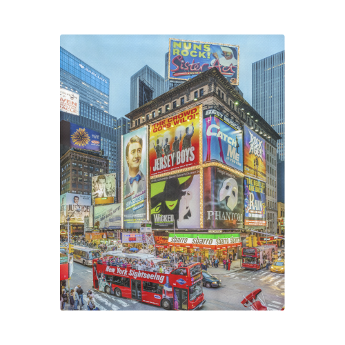 Times Square III Special Finale Color Edition Duvet Cover 86"x70" ( All-over-print)