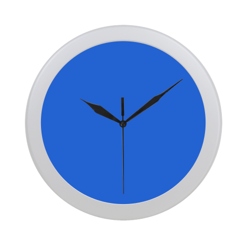 color deep electric blue Circular Plastic Wall clock