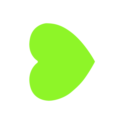 color chartreuse Heart-shaped Mousepad