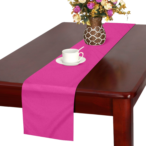 color Barbie pink Table Runner 16x72 inch