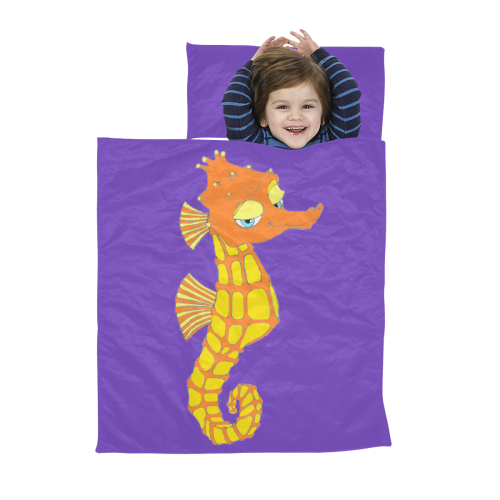 Sassy Seahorse Purple Kids' Sleeping Bag